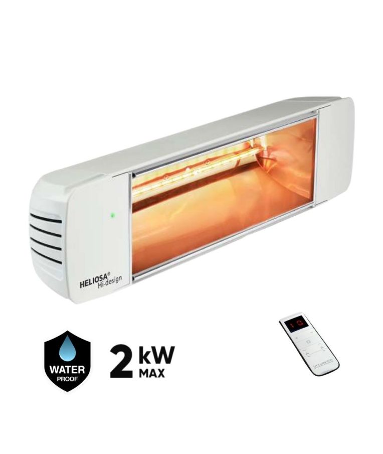 Halogeninis infraraudonųjų spindulių šildytuvas HELIOSA HIGH DESIGN 77 RADIO 1