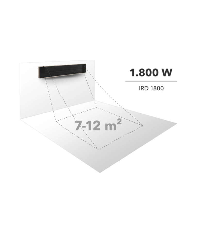 Infraraudonųjų spindulių šildytuvas Trotec IRD 1800 7