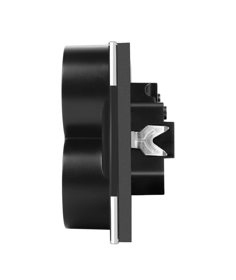 Dvigubas kištukinis lizdas Feelspot FSKL210B, juodas