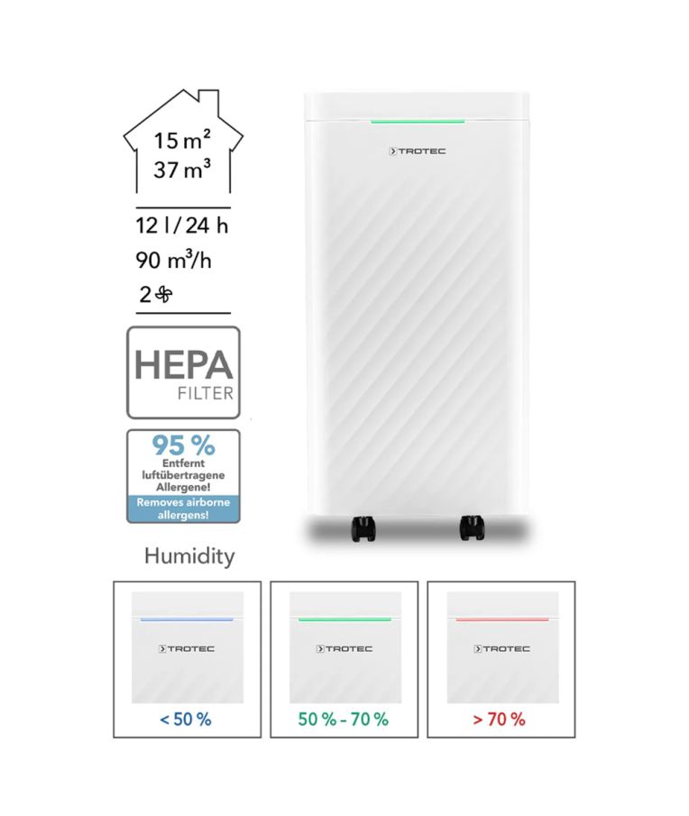 Oro sausintuvas - valytuvas Trotec TTK 27 HEPA 5