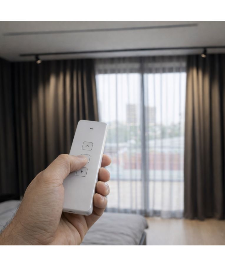 Išmanusis elektrinis karnizas užuolaidoms (6m) Feelspot FS-CM06W  WiFi, Tuya