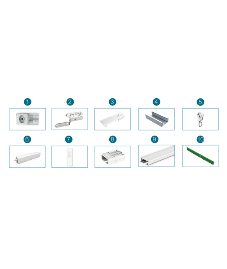 Išmanusis elektrinis užuolaidų bėgelis (4.2m) Feelspot FS-CM04W-5W WiFi, Tuya
