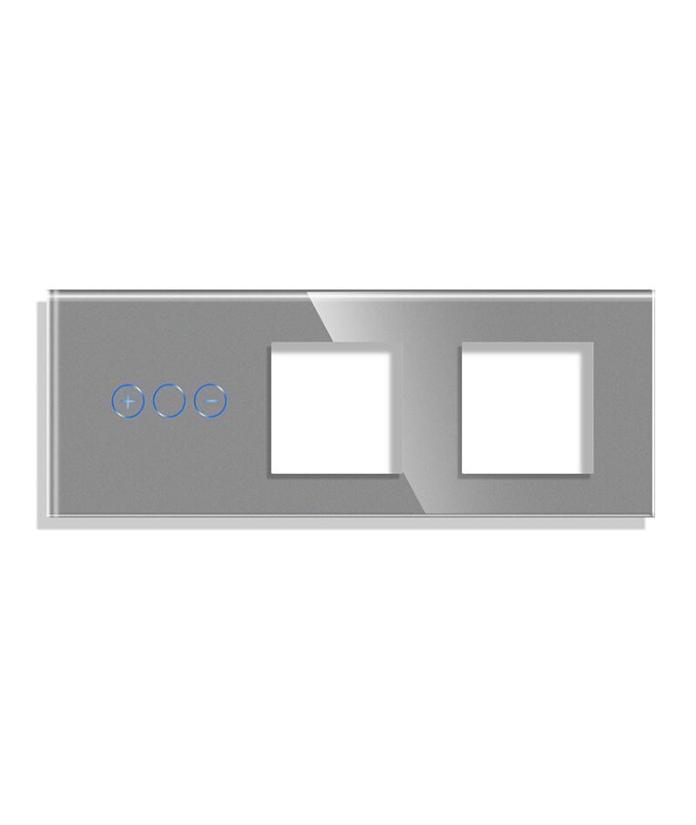 Dimerio dangtelis su dviviečiu rėmeliu Feelspot, pilkas 1