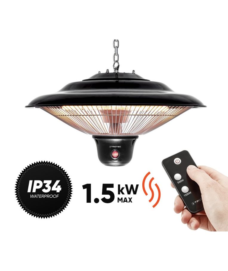 Anglies pluošto infraraudonųjų spindulių šildytuvas Trotec IR 1500 SC (prekė su trūkumais) 2