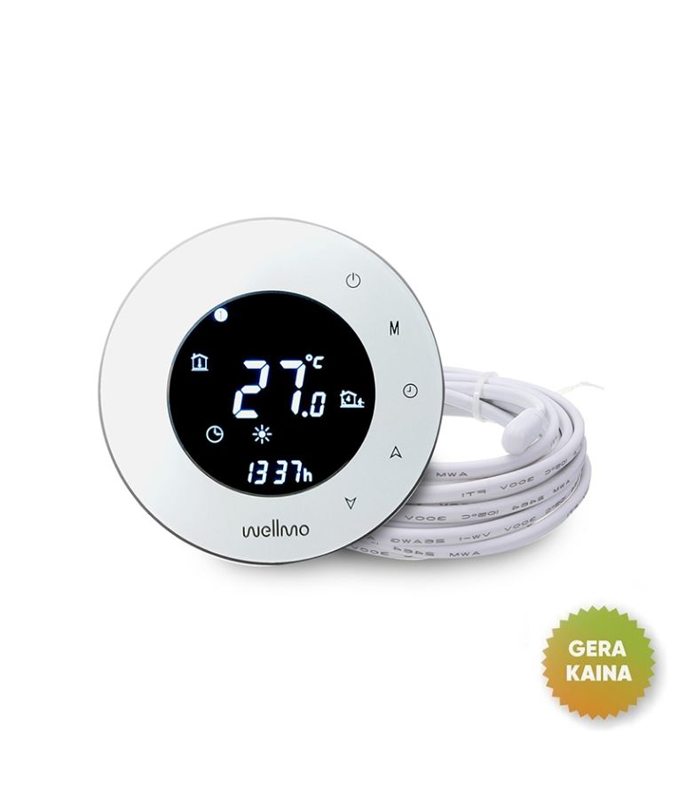 Elektroninis programuojamas termostatas (termoreguliatorius) Wellmo WTH93.36 (prekė su trūkumais) 1