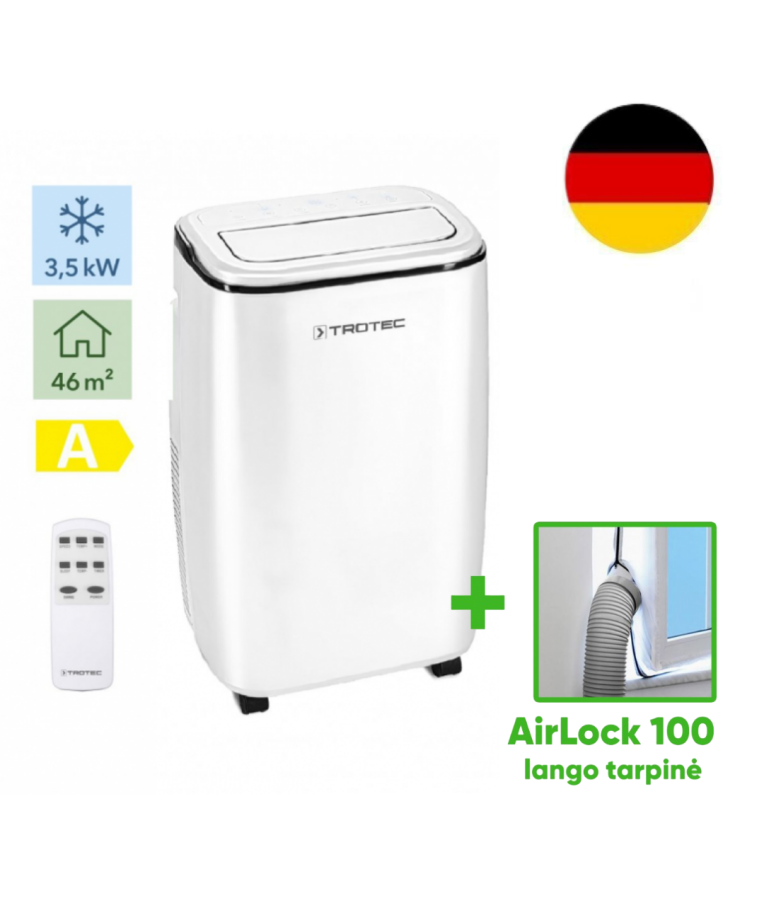  Mobilus oro kondicionierius Trotec PAC 3500 S ir lango tarpinė Trotec AirLock 100