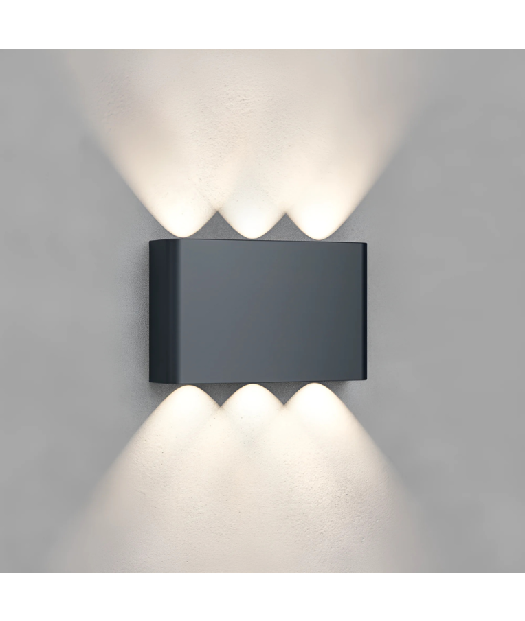 Sieninis lauko šviestuvas Braytron VECTOR LED, 6 W, tamsiai pilkas 6