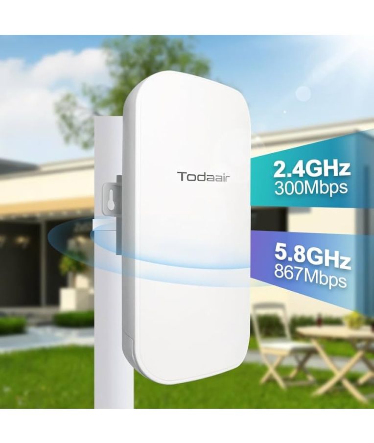 Dvigubos juostos Wi-Fi kartotuvas (stiprintuvas) Todaair TD-MRT20 AC1200 (prekė su trūkumais)