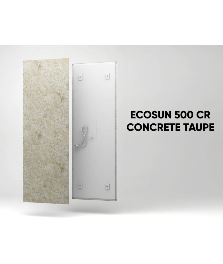Keramikinės natūralaus šildymo plokštės ECOSUN CR Concrete taupe 3