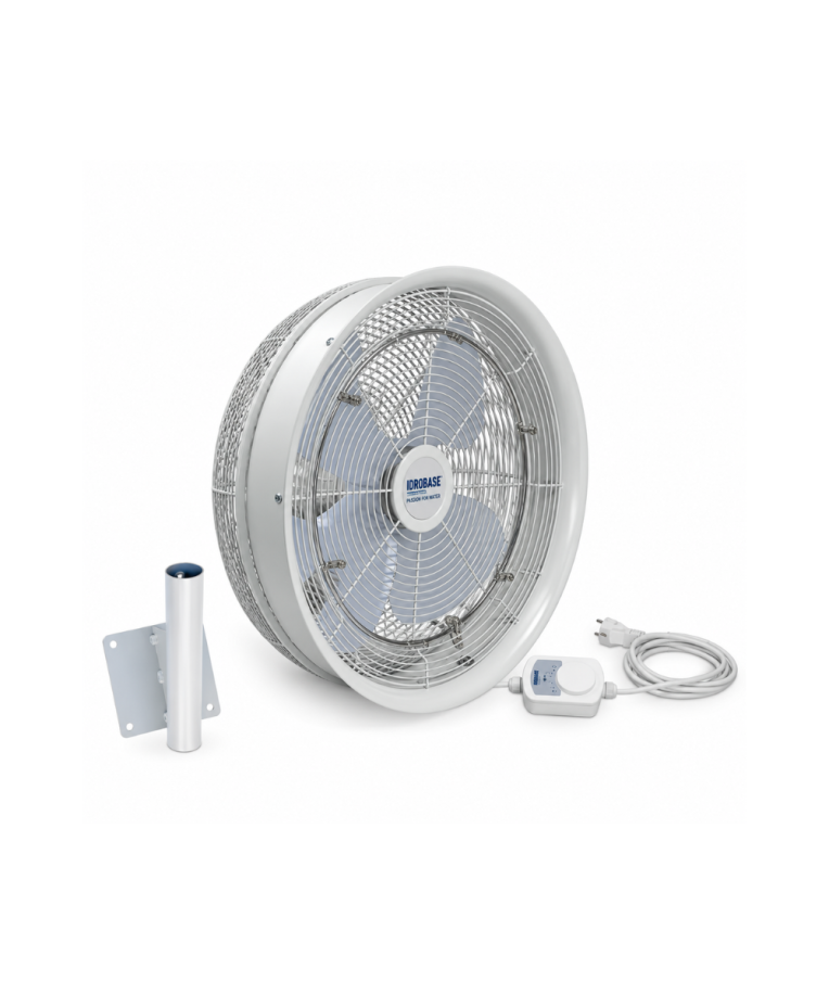 Sieninė drėkinimo ir vėsinimo sistema – Idrobase Mist Fan 18" 1