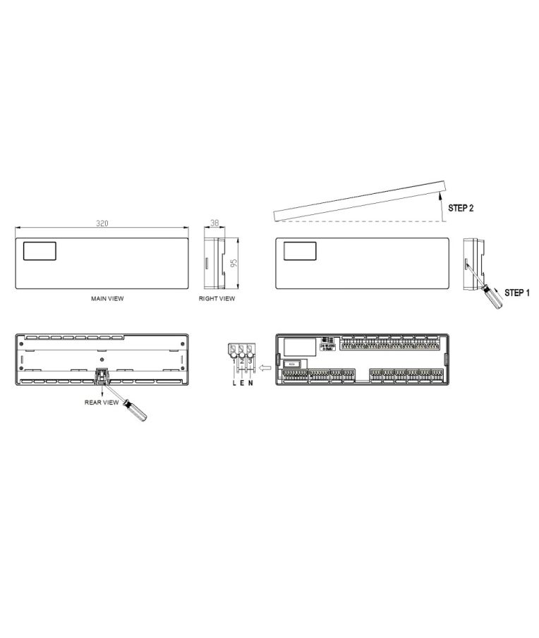8 zonų belaidis centrinis valdiklis Feelspot CBOX26.08RF 
