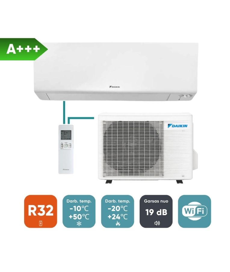 Split oro kondicionierius (oras–oras šilumos siurblys) Daikin Perfera