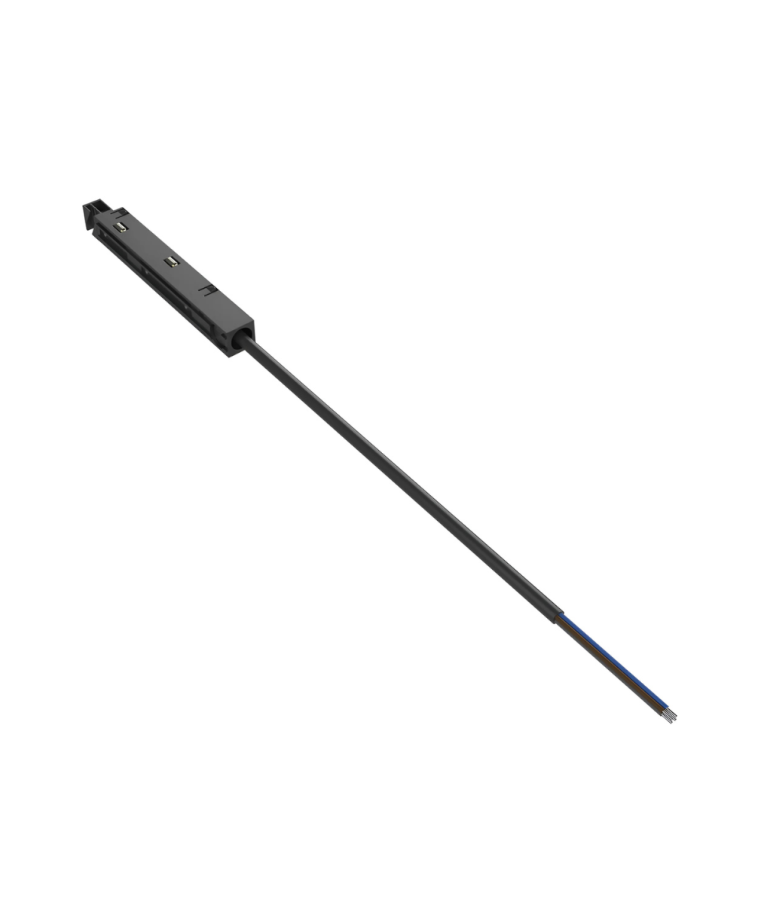 Magnetinio bėgelio maitinimo jungtis Braytron M20 SC01, 48 V DC, juoda 2