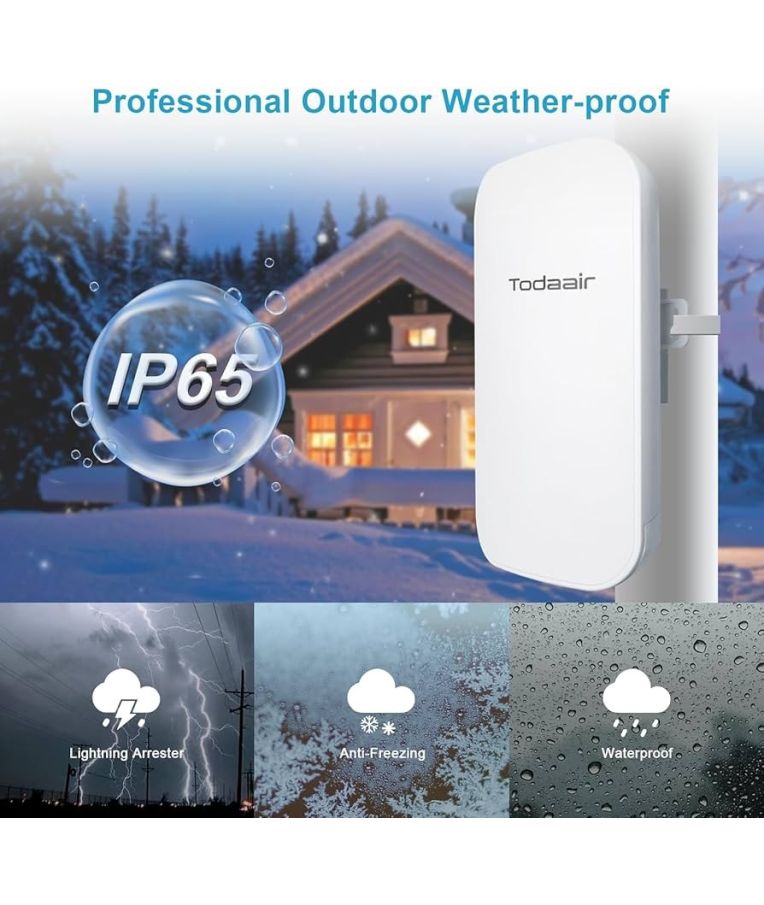 Dvigubos juostos Wi-Fi kartotuvas (stiprintuvas) Todaair TD-MRT20 AC1200 (prekė su trūkumais)