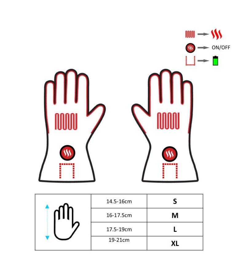 Šildančios slidinėjimo pirštinės Glovii GS8 11