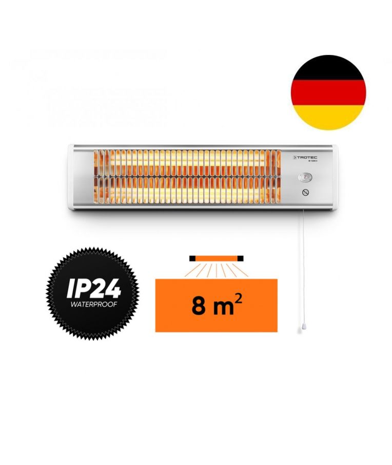 Kvarcinis infraraudonųjų spindulių šildytuvas Trotec IR 1200 S 1
