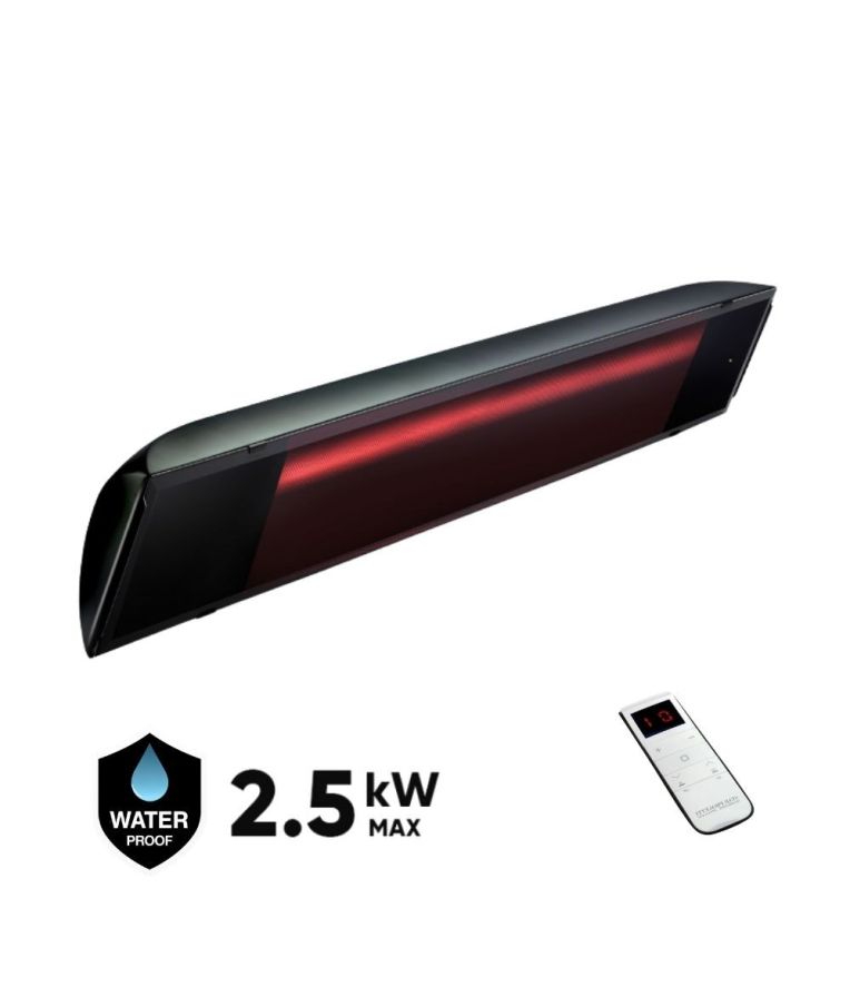 Halogeninis infraraudonųjų spindulių lauko šildytuvas Heliosa Black Evo 1