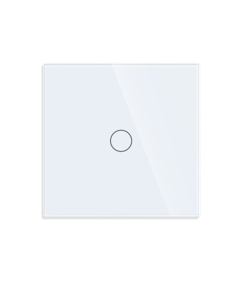 Vienpolis sensorinis jungiklio dangtelis Feelspot, baltas, 86x86mm 1