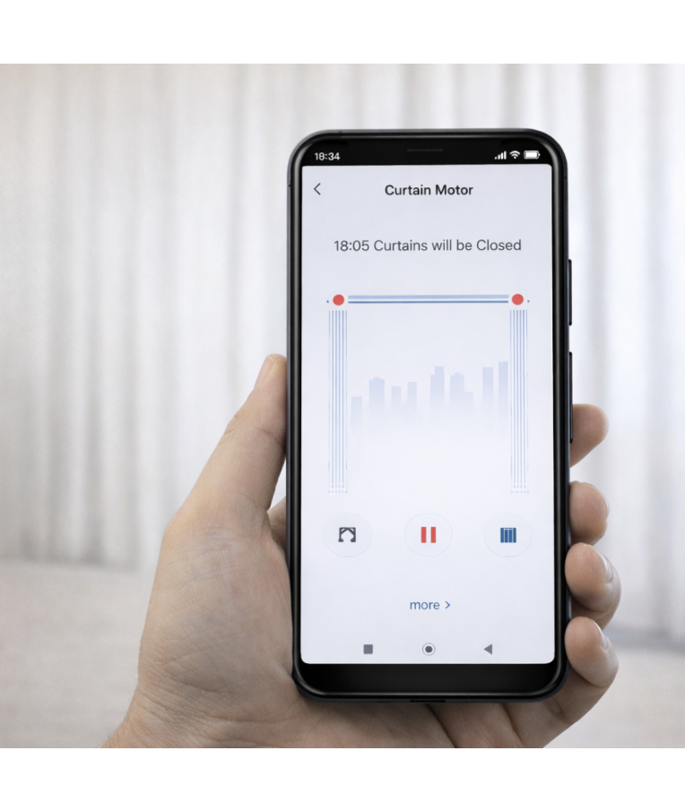 Išmanusis elektrinis karnizas užuolaidoms (4m) Feelspot FS-CM04W WiFi, Tuya 12