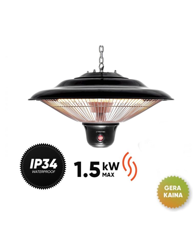 Anglies pluošto infraraudonųjų spindulių šildytuvas Trotec IR 1500 SC (prekė su trūkumais) 1