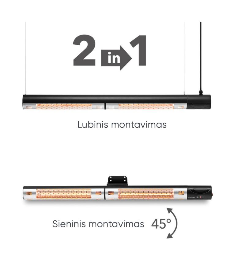 Halogeninis infraraudonųjų spindulių šildytuvas Trotec IR 2200 