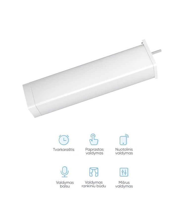 Išmanusis elektrinis karnizas užuolaidoms (6m) Feelspot FS-CM06W  WiFi, Tuya