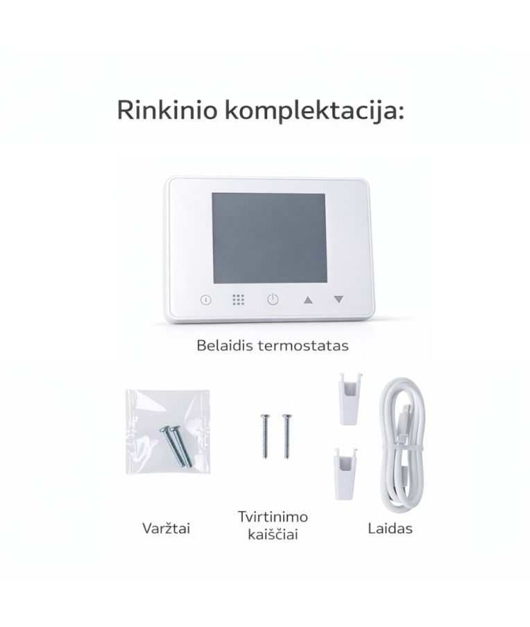 Išmanus programuojamas termostatas Feelspot WTH90.03RF, ZigBee