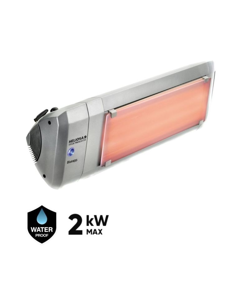 Halogeninis infraraudonųjų spindulių šildytuvas HELIOSA 9.3 (su šviesą slopinančiu stiklu)