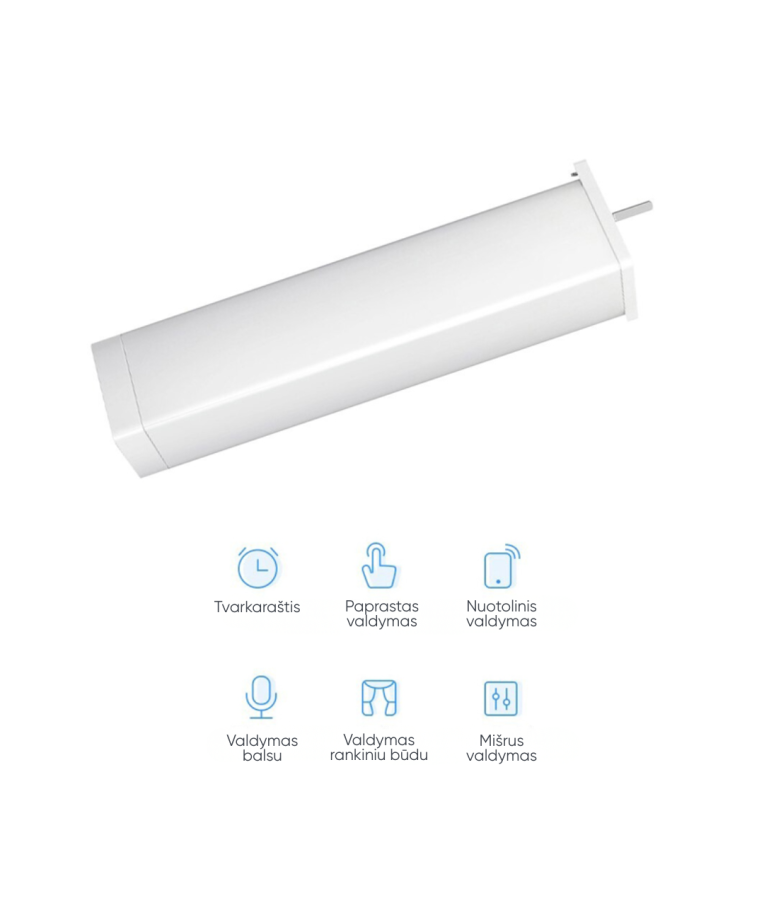 Išmanusis elektrinis karnizas užuolaidoms (4m) Feelspot FS-CMK04W WiFi, Tuya