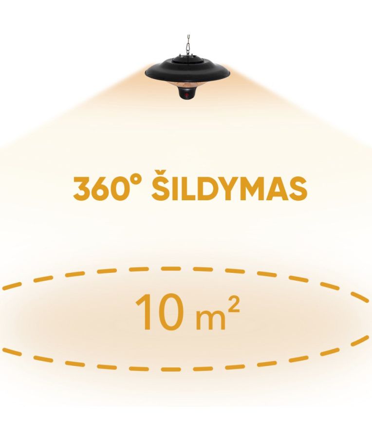 Anglies pluošto infraraudonųjų spindulių šildytuvas Trotec IR 1500 SC (prekė su trūkumais) 4