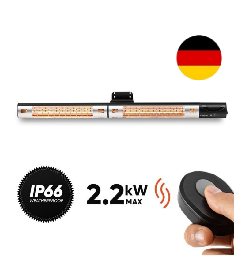 Halogeninis infraraudonųjų spindulių šildytuvas Trotec IR 2200 1