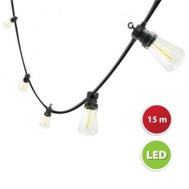 LED lempučių girlianda PS068N, 15m 4