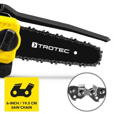 Cordless chainsaw Trotec PCHS 10-20V (Kopija) 8