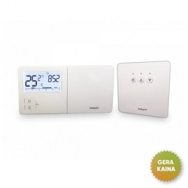Belaidis programuojamas termostatas (termoreguliatorius) Wellmo WTH25.16RF NEW (prekė su trūkumais)