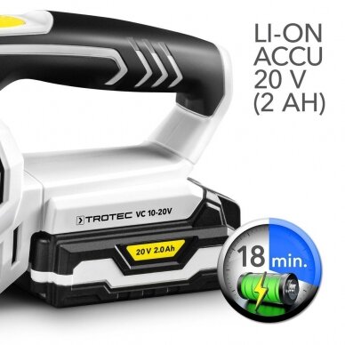 Cordless hand-held vacuum cleaner Trotec VC 10-20V 11