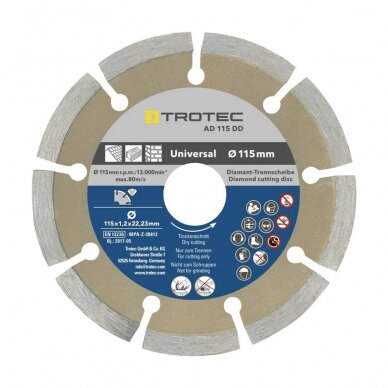 Set of diamond cutting discs Trotec 4