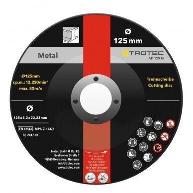 Set of cutting and grinding discs Trotec 4