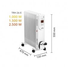 Elektrinis tepalinis radiatorius Trotec TRH 26 E