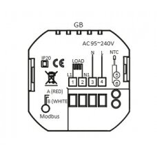 Elektroninis programuojamas termostatas (termoreguliatorius) Feelspot WTH51.36 NEW