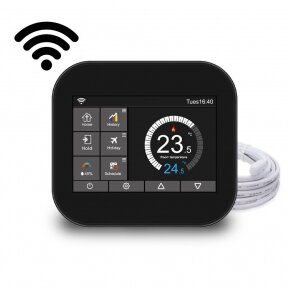 Electronic WI-FI thermostat (thermoregulator) Feelspot WTH07.36 black, Tuya