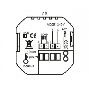 Elektroninis programuojamas termostatas (termoreguliatorius) Feelspot WTH51.36 NEW