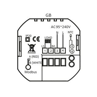 Elektroninis programuojamas termostatas (termoreguliatorius) Feelspot WTH51.36 NEW 1