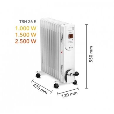 Elektrinis tepalinis radiatorius Trotec TRH 26 E 1