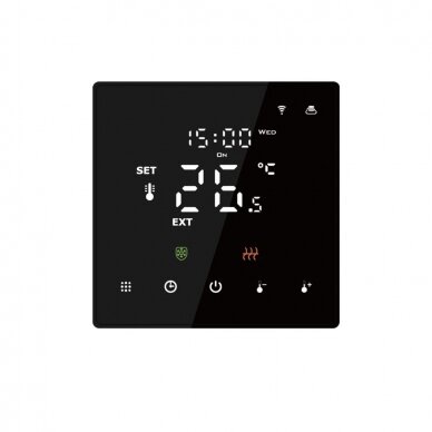Elektroninis programuojamas termostatas Feelspot WTH22.16 NEW Black, WiFi Tuya 1