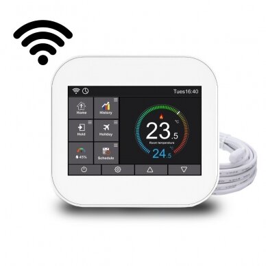 Elektroninis WI-FI termostatas (termoreguliatorius) Feelspot WTH07.36 white, Tuya 1
