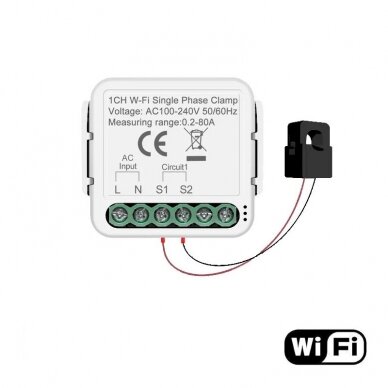Energijos matavimo modulis Feelspot FS-PMM01W WiFi, Tuya