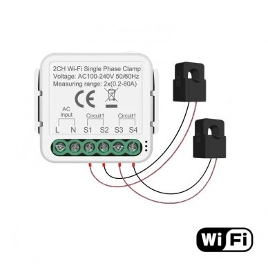 Energijos matavimo modulis Feelspot FS-PMM02W WiFi, Tuya