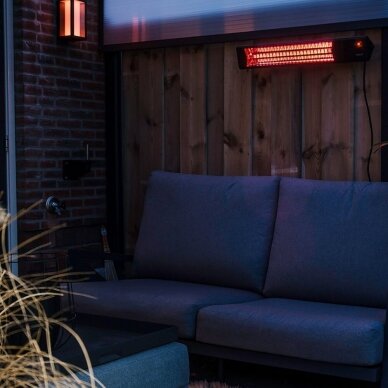 Halogeninis infraraudonųjų spindulių lauko šildytuvas Sunred Dark Smart WiFi 6