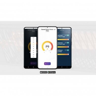 Halogeninis infraraudonųjų spindulių lauko šildytuvas Sunred Dark Smart WiFi 7