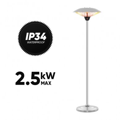 Halogeninis infraraudonųjų spindulių šildytuvas Trotec IRS 2520 (prekė su trūkumais)